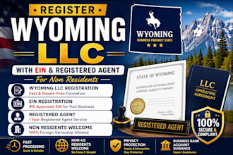 register wyoming llc with ein and registered agent for non residents