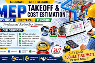 accurate mep takeoff hvac plumbing electrical cost estimation quantity takeoff