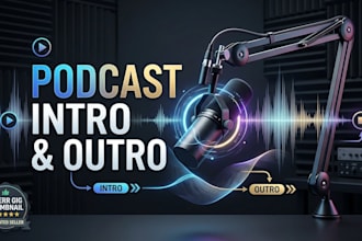 create a custom podcast intro outro and audio branding
