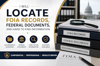 locate foia records, federal documents, and hard to find information