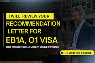 create a recommendation letter strategy for eb1a o1 visa