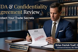 review your nda or confidentiality agreement as a US attorney