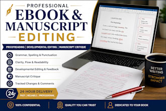 do ebook editing, proofreading, formatting and manuscript critique