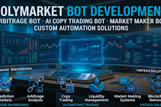 develop polymarket bot arbitrage bot ai copy trading bot market maker bot