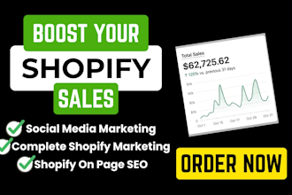 boost shopify sales with social media marketing and social media promotion