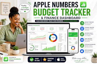 design apple numbers budget tracker and finance dashboard