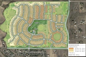 design master plans, subdivision layouts, and zoning plans for developments