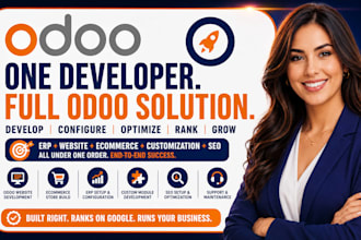 be odoo developer for erp, website, ecommerce and customization and seo setup