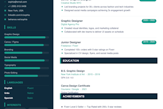 design an ats professional resume and modern CV template