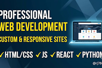 create a custom website, web app or software solution