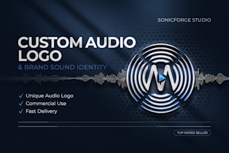 create professional custom audio logo and brand sound identity