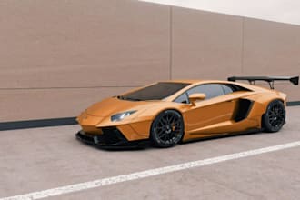 realistic 3d car model, gta 5 fivem, vehicle model, sport car, 3d print, bumper