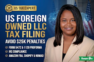 do US foreign owned llc tax filing form 5472 for non US resident