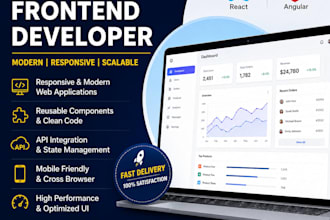build modern react and angular frontend web applications