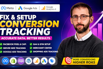 setup facebook pixel conversion API, ecommerce conversion, fix meta pixel by GTM