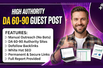 do manual guest post outreach backlinks on high da websites