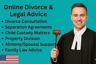 provide online divorce consultation and legal advice as a family lawyer