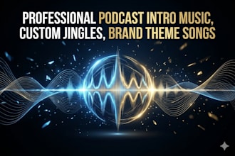 create professional podcast intro music, custom jingles and brand theme songs
