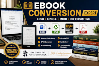 design book cover, book interior, and ebook conversion