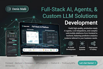 build ai agents, chatbots and custom llm solutions