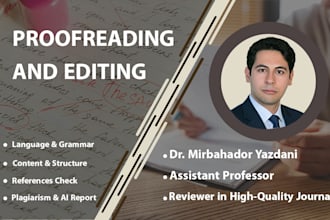 edit and proofread your journal manuscript for isi scopus publication