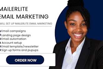 setup mailerlite marketing automation, opt in forms and landing page