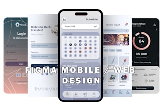 design a mobile and web with figma
