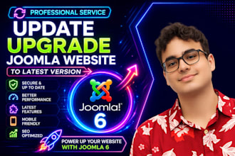 upgrade, update joomla website to latest joomla 6