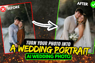 create realistic ai wedding portraits from your photos