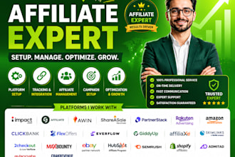 affiliate impact, masteriyo, cj affiliate, awin partnerstack, amazon associates