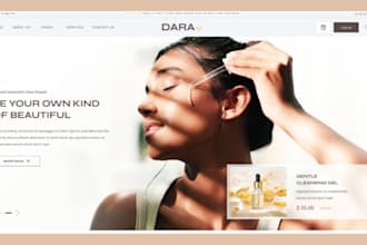 design skincare shopify store skincare shopify beauty website skincare website