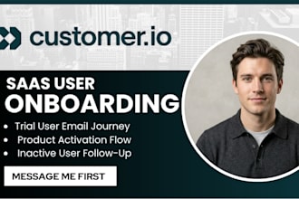 setup customer io onboarding email automation for saas users