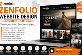 zenfolio photography website design redesign portfolio ecommerce gallery