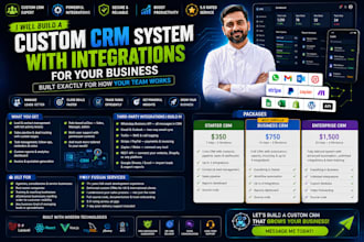 build a custom CRM system with integrations for your business