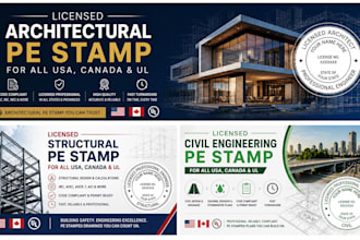 licensed architect structural engineering stamp in michigan, california, texas