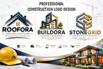 create professional construction and real estate logo design