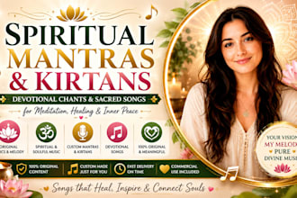 sing spiritual mantras, kirtans, devotional chants,  sacred songs for meditation