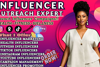 do health influencer outreach, fitness, wealth influencer campaign and marketing