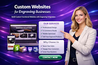 design a custom engraving solutions for brands and stores with premium designs