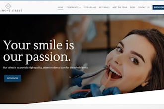 design wix pediatric dentists website oral surgeon dental clinic website