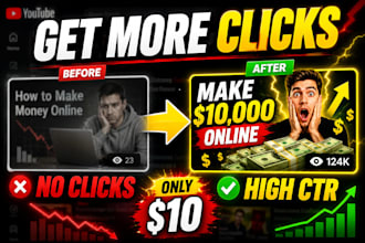 design high CTR finance thumbnails to boost views