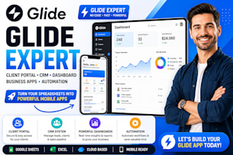 build glide app glide expert glide dashboard glide client portal