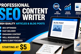 write SEO blog articles and website content