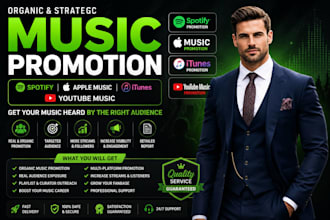 spotify music promotion itunes apple youtube music promotion