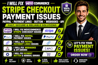 fix woocommerce stripe checkout payment issues, paypal payment links button