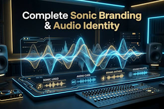 create a complete sonic branding package and full audio identity for your brand