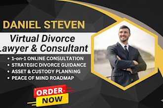 be your online divorce lawyer and handle your divorce consultation