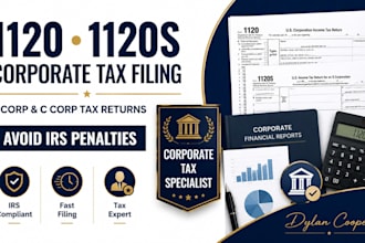 file s corp c corp tax return form 1120 1120s irs compliance
