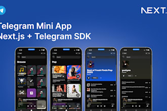 create custom telegram mini app, next js, telegram sdk