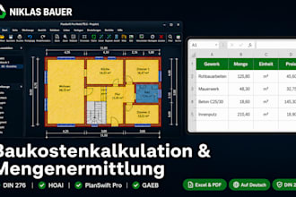 do baukostenkalkulation, mengenermittlung and material takeoff with planswift